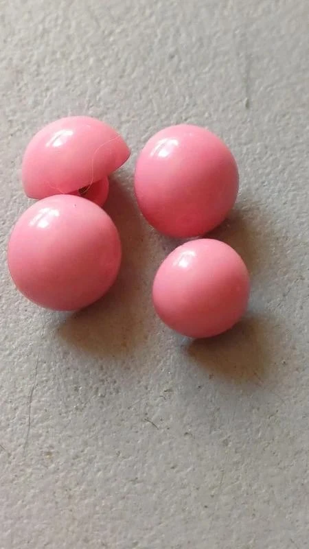 8 pink mushroom buttons new – photo 4